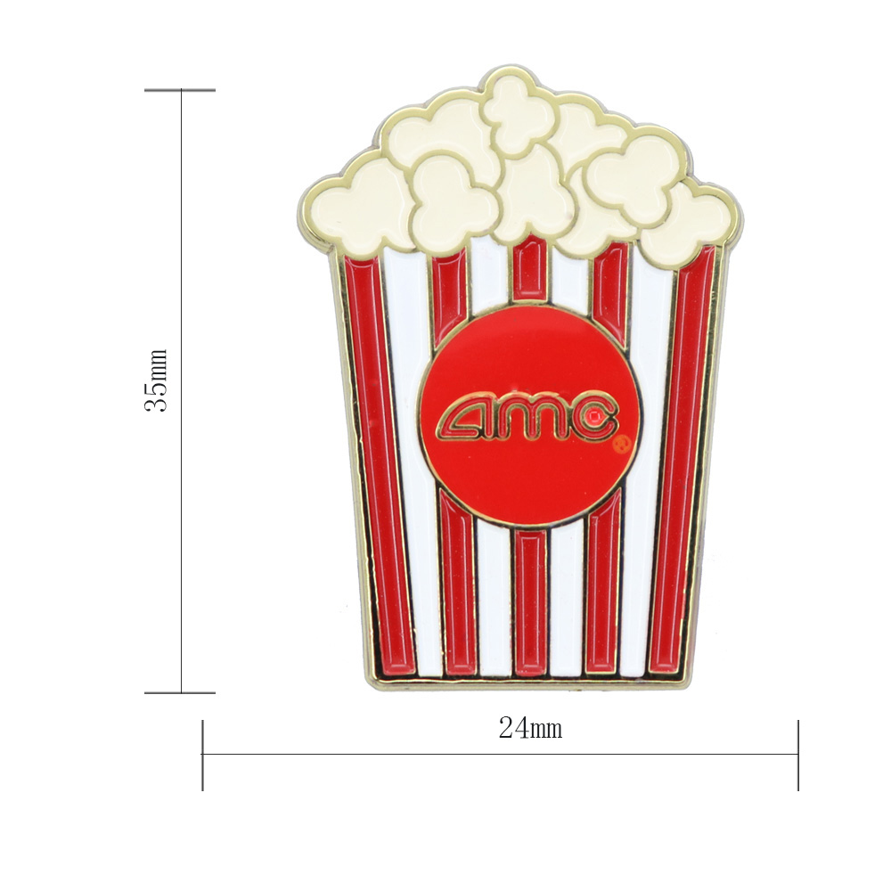 可愛爆米花徽(huī)章