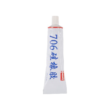 706矽（guī）橡膠快幹 半透（tòu）明（míng）防水膠50ML 電子元件膠粘接矽膠套管堵頭膠