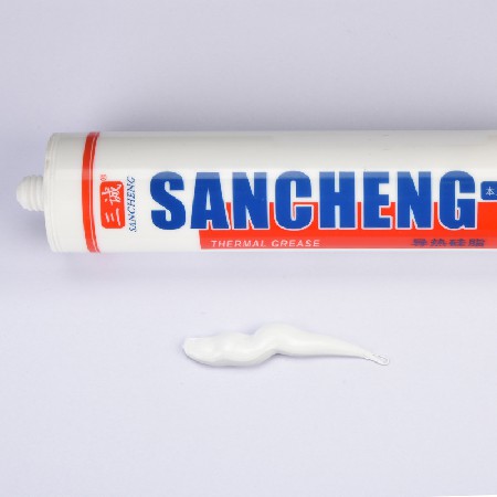 白色導熱（rè）矽脂批發 300ML導熱膏密封膠矽脂 低係（xì）數LED燈散熱膏現貨