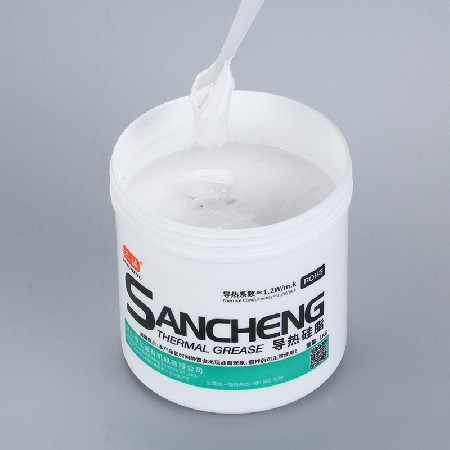 大功率LED燈板散熱導熱矽脂 1.2W係數（shù）白色導熱矽脂電子芯片散熱膏
