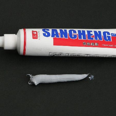 3.0係數LED散熱（rè）膏 灰色LED導熱矽脂現貨 高導熱膏散熱矽脂不固化